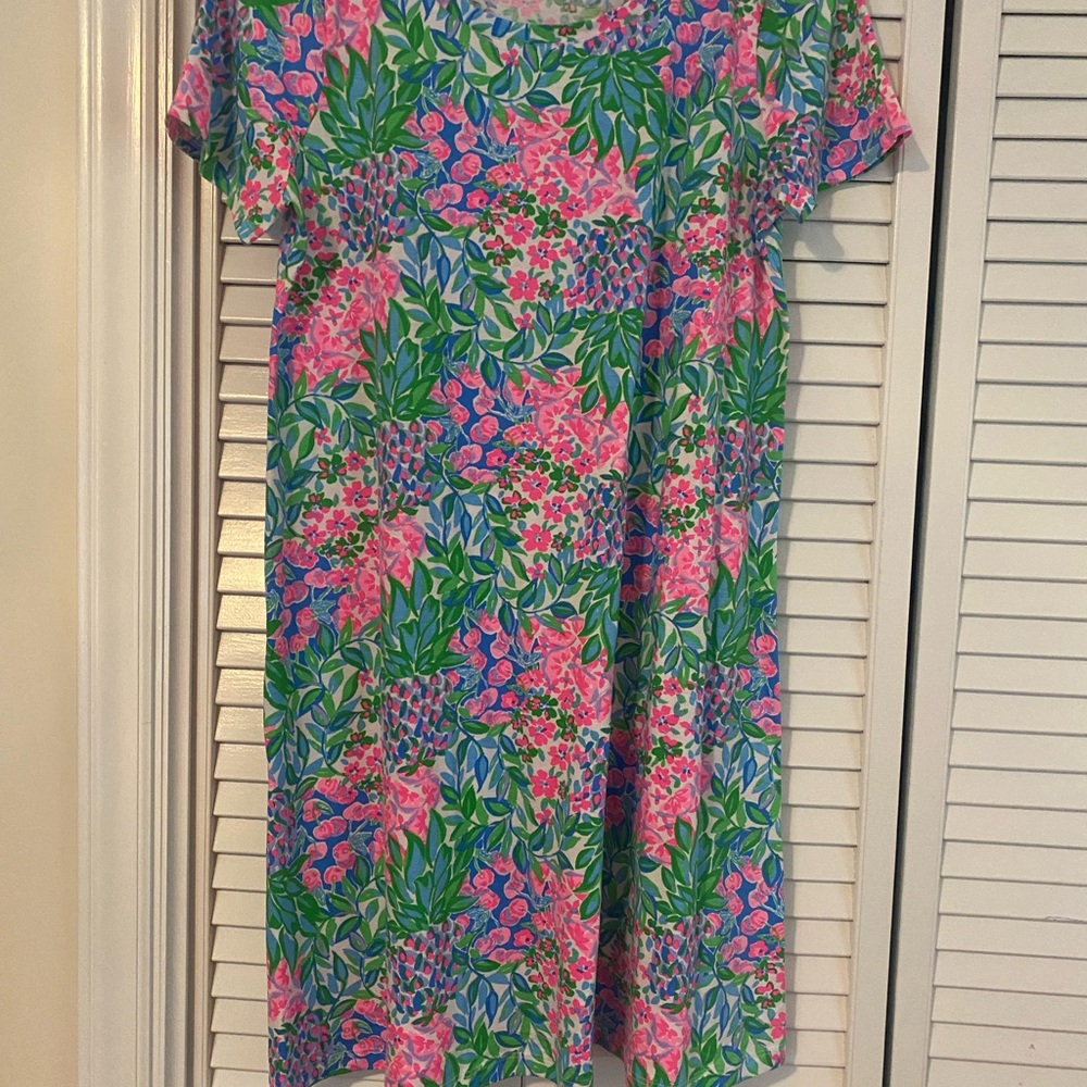 Lilly Pulitzer Pink and Green Floral Dress - Picture 3 of 3